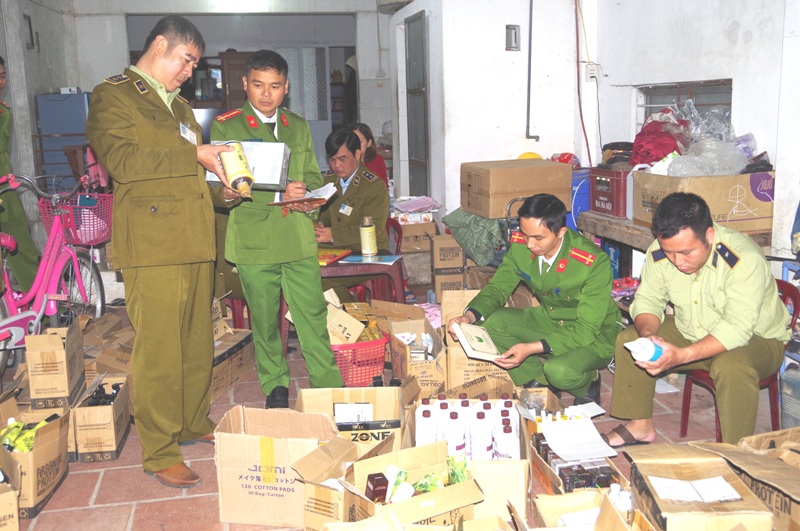 Hà Nam Thu giữ 1 500 sản phẩm mỹ phẩm không rõ nguồn gốc