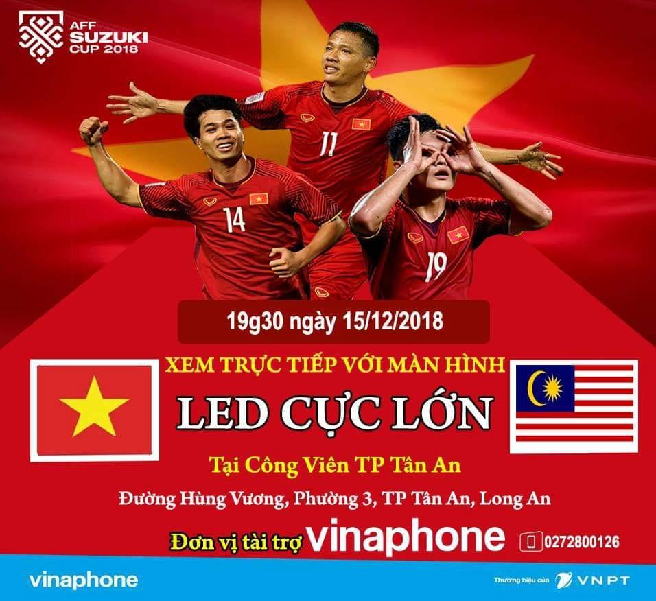 Lắp đặt nhiều màn hình lớn phục vụ nhân dân xem trận chung kết AFF Cup 2018