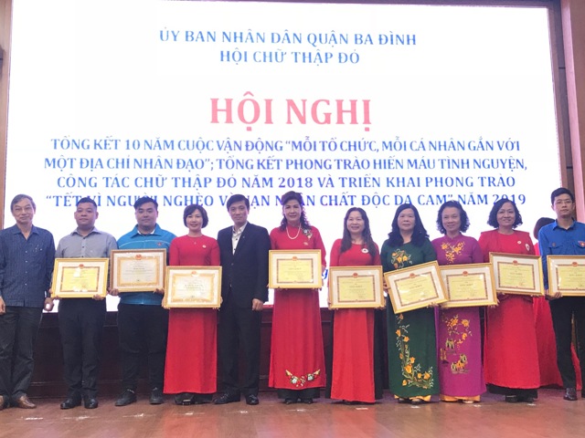 Quận Ba Đình Hà Nội  Phong trào Chữ Thập đỏ đạt nhiều kết quả đáng khích lệ