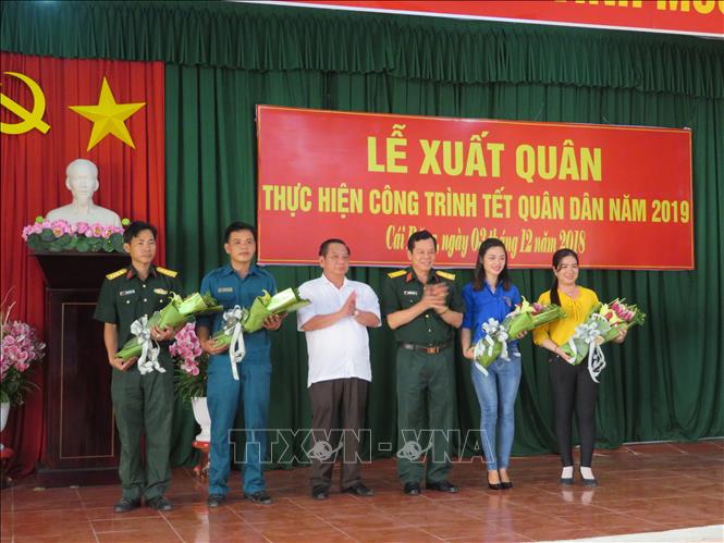 Lễ Xuất quân thực hiện chương trình Tết Quân Dân năm 2019
