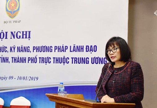 Nâng cao kỹ năng, phương pháp lãnh đạo cho Giám đốc Sở Tư pháp các tỉnh, thành phố