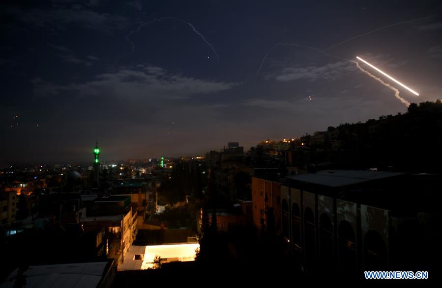 Phòng không Syria chặn đứng cuộc tấn công tên lửa của Israel