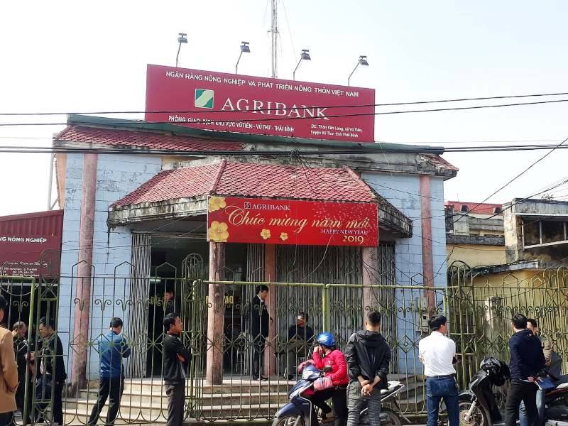 Thái Bình Phòng giao dịch Ngân hàng Agribank bị cướp hơn 200 triệu đồng