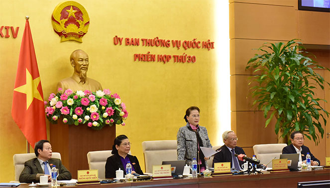 Bế mạc phiên họp thứ 30 của Ủy ban Thường vụ Quốc hội