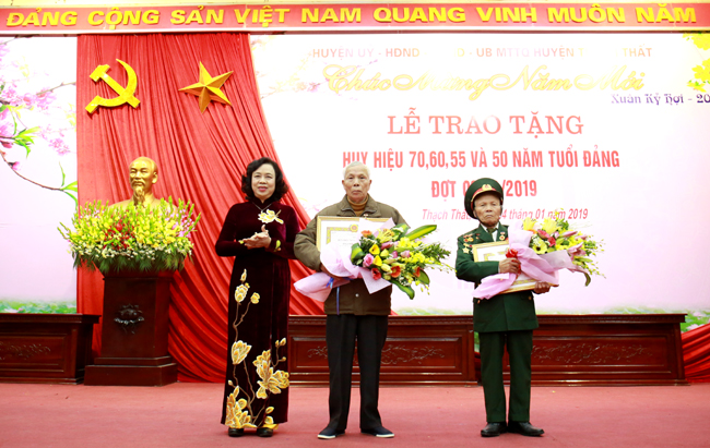 6 456 đảng viên thuộc Đảng bộ TP Hà Nội được trao tặng Huy hiệu Đảng