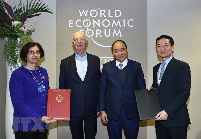 Thủ tướng tiếp xúc song phương bên lề Hội nghị WEF Davos 2019