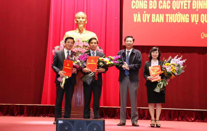 Công bố các Quyết định về công tác cán bộ tại Quảng Ninh
