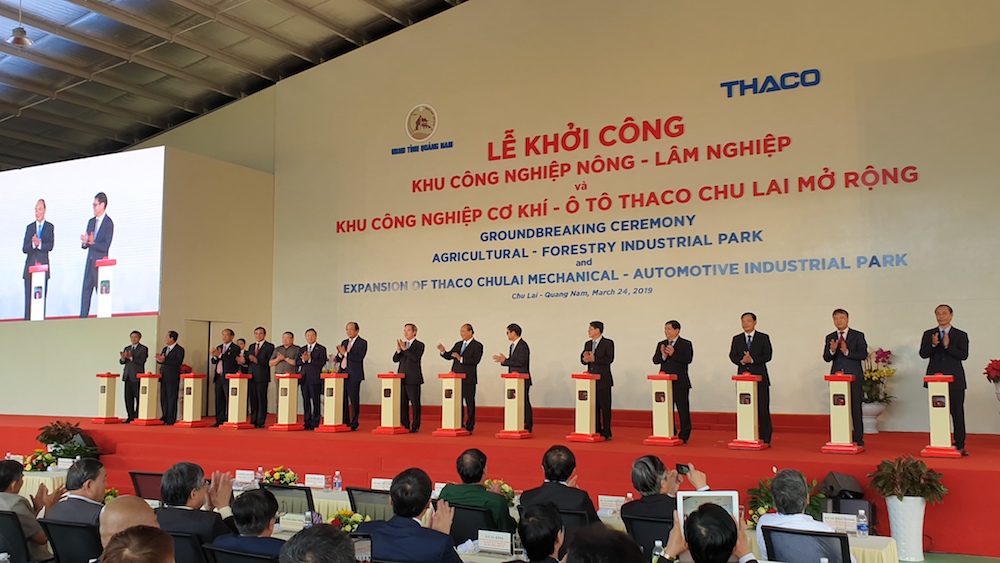 Thủ tướng dự lễ khởi công các dự án đầu tư tại Khu kinh tế mở Chu Lai