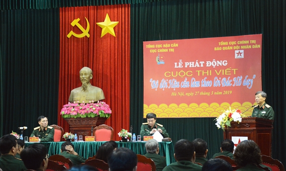 Phát động cuộc thi viết “Bộ đội hậu cần làm theo lời Bác Hồ dạy”