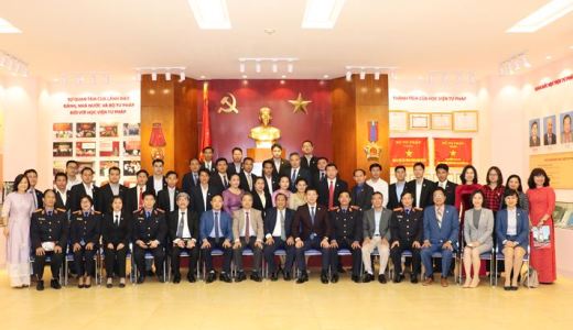 Học viện Tư pháp khai giảng lớp đào tạo cho cán bộ, giảng viên Lào