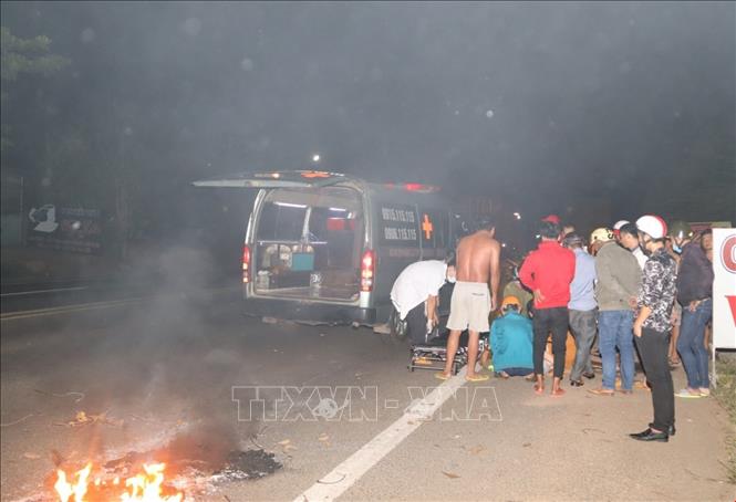 Bình Phước Tai nạn liên hoàn trên quốc lộ 14 làm 4 người bị thương nặng