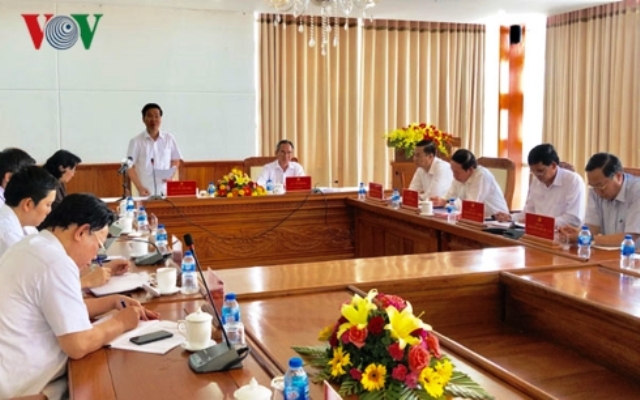 Đoàn Tiểu ban Văn kiện Đại hội XIII làm việc tại Hậu Giang