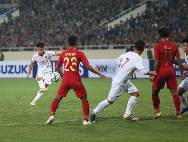Vòng loại U23 châu Á 2020 Việt Nam đánh bại Indonesia ở phút 90+4