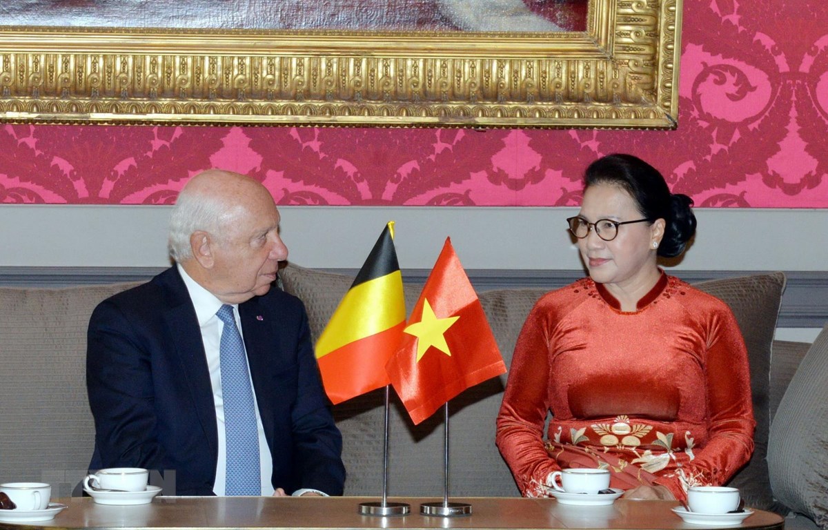 Chủ tịch Quốc hội Nguyễn Thị Kim Ngân hội kiến Chủ tịch Thượng viện Vương quốc Bỉ