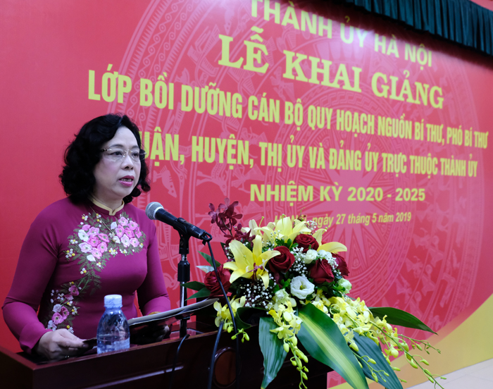Hà Nội Khai giảng lớp bồi dưỡng cán bộ quy hoạch nguồn bí thư, phó bí thư