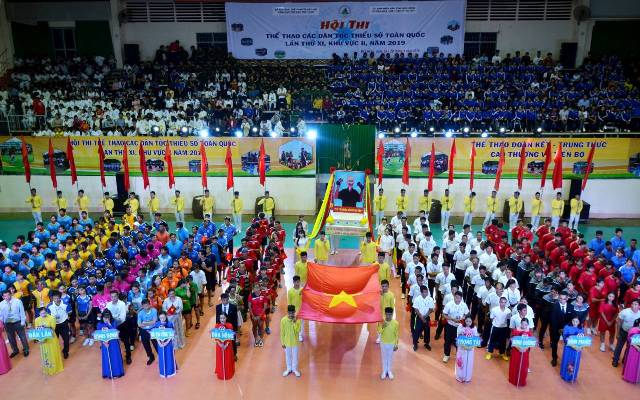 Hơn 800 vận động viên tham gia Hội thi thể thao các dân tộc thiểu số toàn quốc lần thứ XI