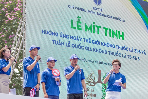 Vì một thế giới không tác hại của khói thuốc lá