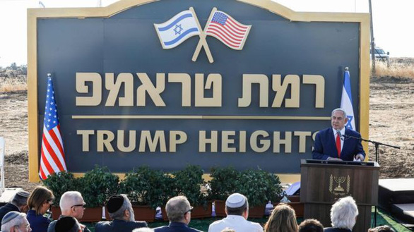 Israel công bố khu tái định cư mang tên Tổng thống Mỹ D Trump tại Cao nguyên Golan