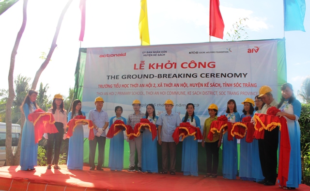 Khởi công Trường Tiểu học Thới An Hội 2, xã Thới An Hội, huyện Kế Sách, tỉnh Sóc Trăng