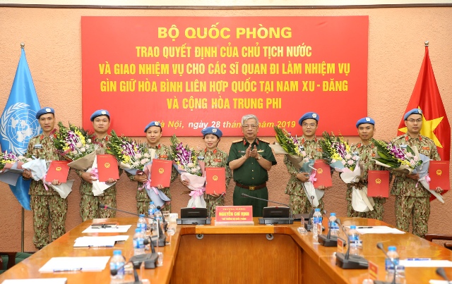 Thêm 7 sĩ quan Việt Nam tham gia lực lượng gìn giữ hòa bình Liên hợp quốc
