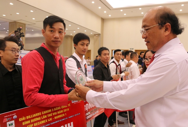 Khai mạc Giải Billiards Carom 3 băng quốc tế Bình Dương