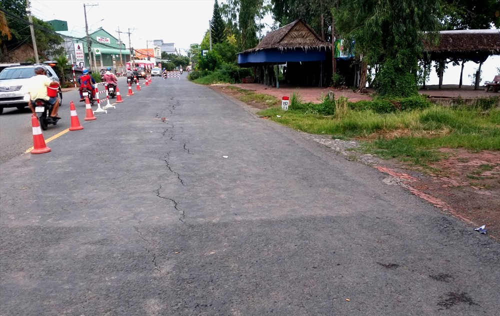 Khẩn trương khắc phục sự cố sạt lở Quốc lộ 91