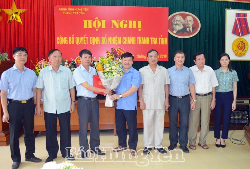 Hưng Yên công bố bổ nhiệm một số chức danh lãnh đạo