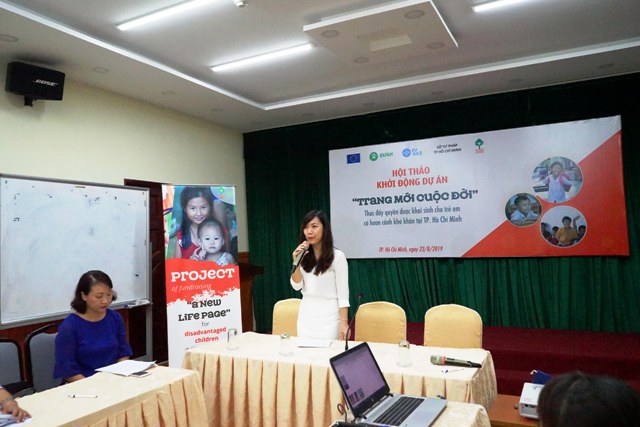 Khởi động dự án “Trang mới cuộc đời” – thúc đẩy quyền được khai sinh cho trẻ em khó khăn tại Tp Hồ Chí Minh