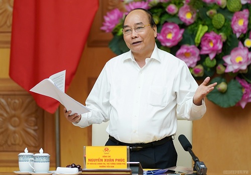 Thủ tướng Nguyễn Xuân Phúc chủ trì phiên họp Tiểu ban Kinh tế - Xã hội