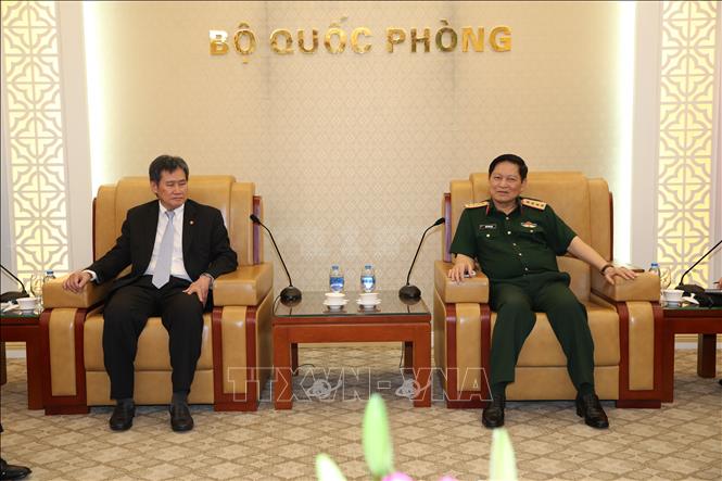 Bộ trưởng Bộ Quốc phòng Ngô Xuân Lịch tiếp Đoàn Tổng Thư ký ASEAN