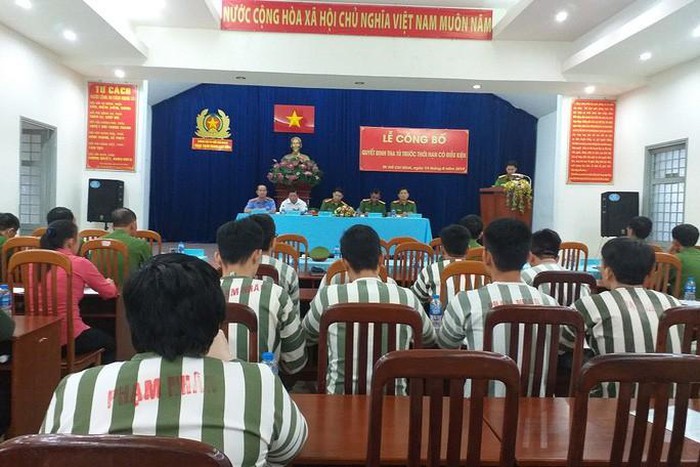 Công an TP Hồ Chí Minh công bố quyết định tha tù trước thời hạn