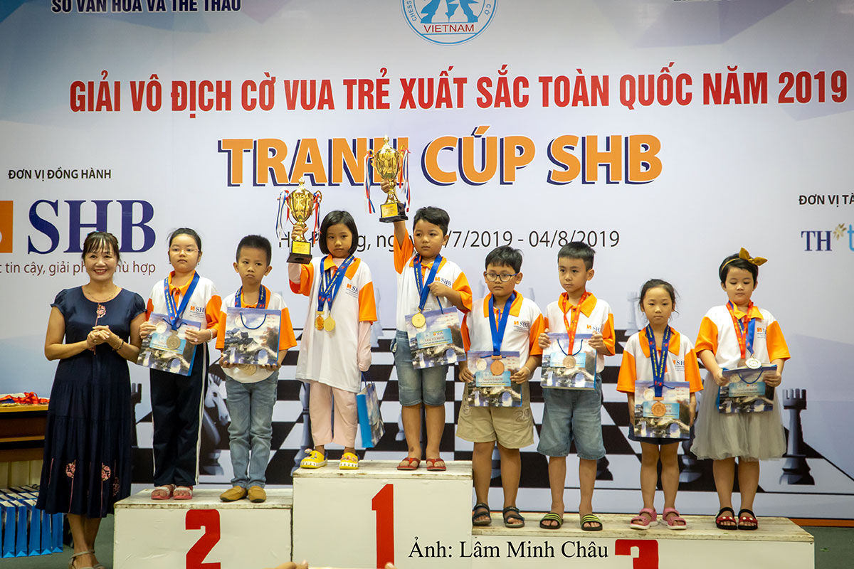 TP Hồ Chí Minh giành Nhất toàn đoàn tại Giải vô địch Cờ vua trẻ xuất sắc 2019