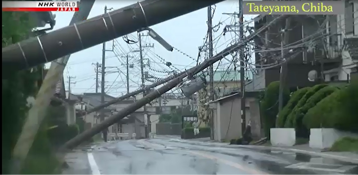 Siêu bão Faxai gây nhiều thương vong tại Nhật Bản 🎥