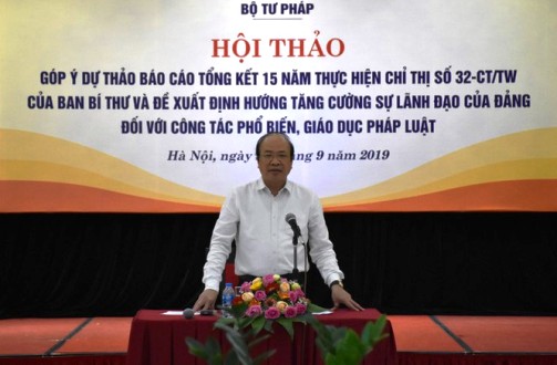 Tăng cường sự lãnh đạo của Đảng đối với công tác phổ biến, giáo dục pháp luật