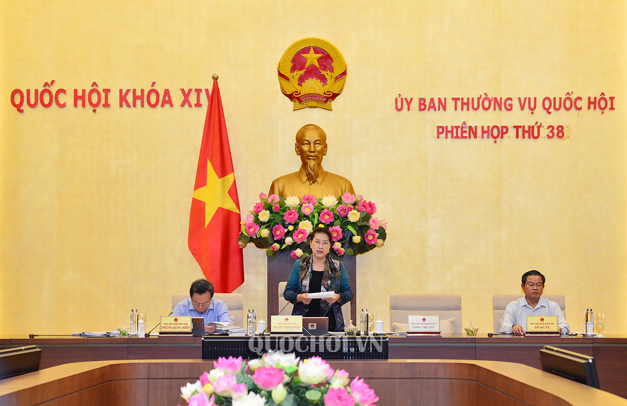 Ủy ban Thường vụ Quốc hội bế mạc phiên họp 38