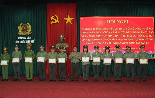 Xây dựng lực lượng Công an cấp huyện vững mạnh toàn diện