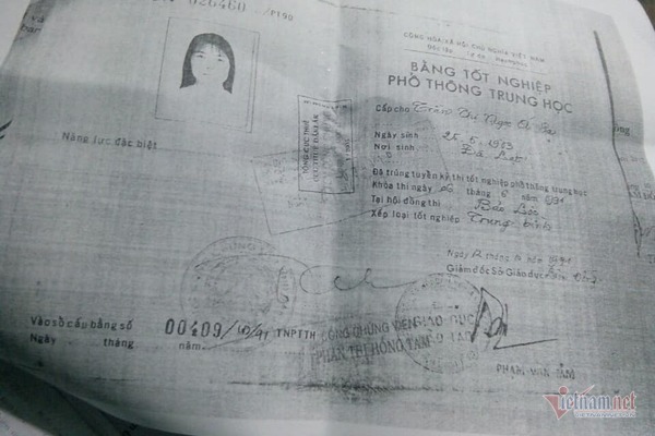 Thông tin chính thức về vụ việc mượn Bằng tốt nghiệp THPT của chị gái