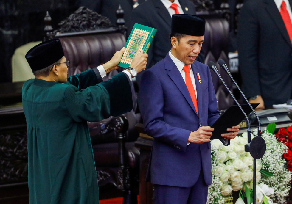Tổng thống Indonesia tuyên thệ nhậm chức