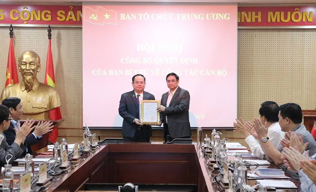 Đồng chí Quản Minh Cường giữ chức Phó Trưởng ban Tổ chức Trung ương