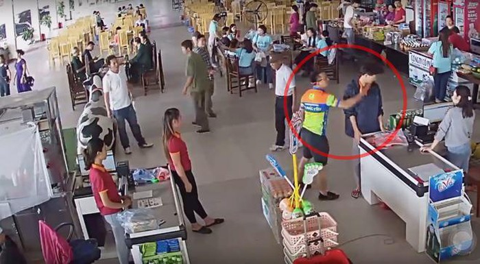 Thái Nguyên Tạm đình chỉ công tác Thượng úy Công an tát nhân viên siêu thị