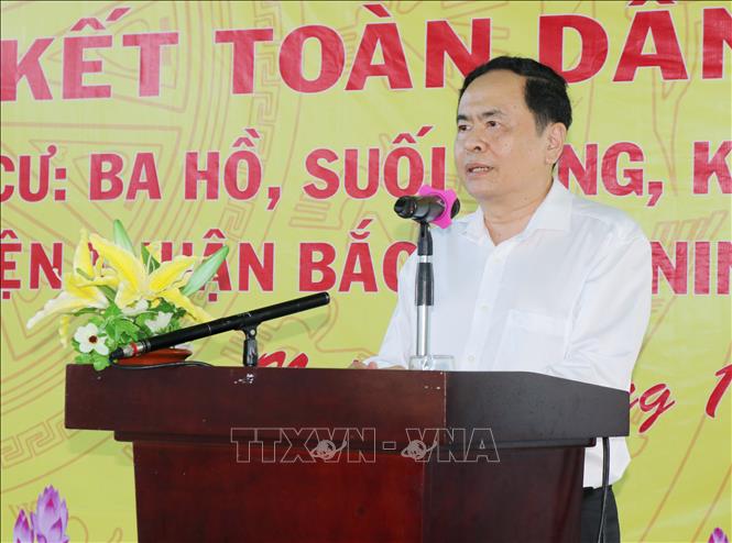 Chủ tịch MTTQ Việt Nam dự Ngày hội Đại đoàn kết toàn dân tộc tại Ninh Thuận ​