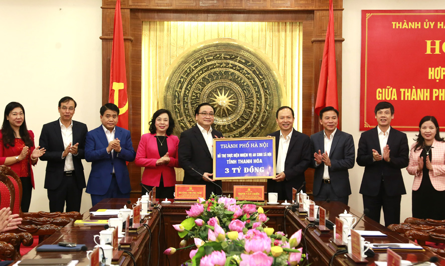 Hà Nội - Thanh Hóa Mở rộng quan hệ hợp tác trên nhiều lĩnh vực