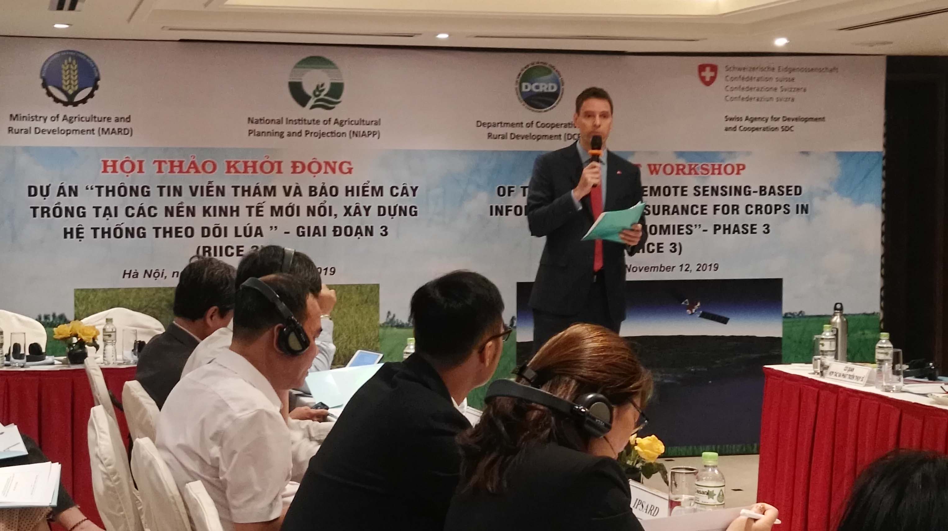 Sử dụng tín hiệu vệ tinh theo dõi sản xuất lúa và bảo hiểm nông nghiệp