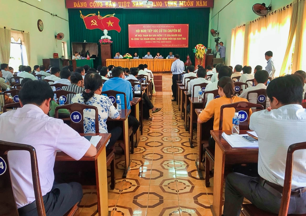 Đồng Nai Tiếp xúc cử tri chuyên đề về việc tham gia bảo hiểm và công tác khám bệnh, chữa bệnh