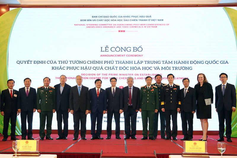 Thành lập Trung tâm hành động quốc gia khắc phục hậu quả chất độc hoá học và môi trường