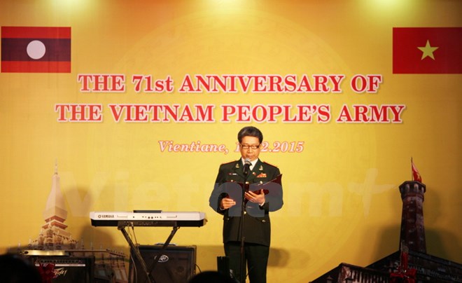 Vietnam People’s Army founding anniversary marked in Laos