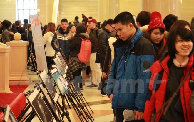 Photo exhibition on China’s illegal construction of artificial islands held in Seoul