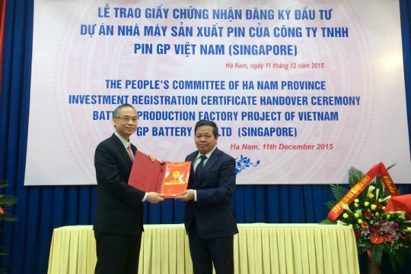 Ha Nam gives USD-6-mln battery project investment approval
