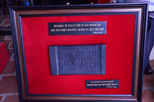 Quang Ngai receives Nguyen Dynasty’s woodblock