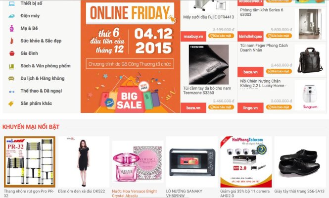 Over 46,000 goods ready for Online Friday 2015